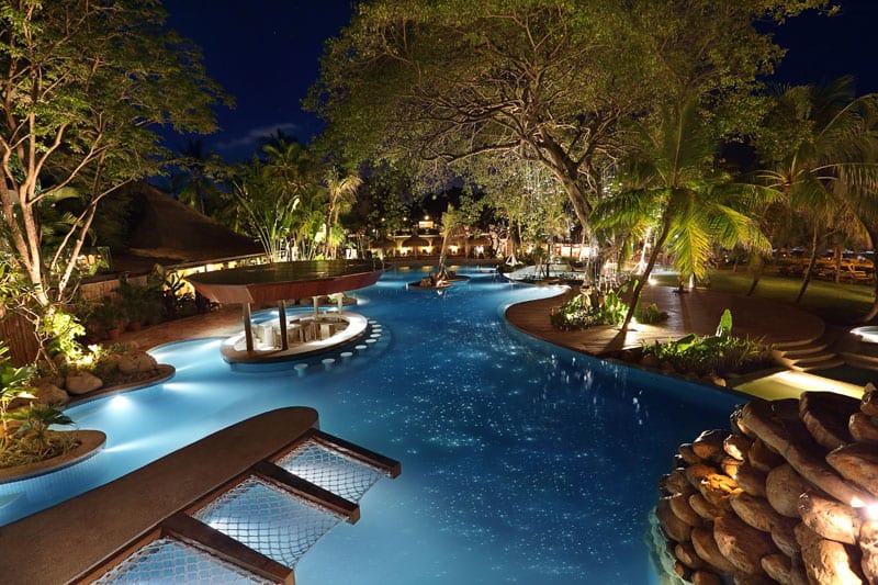 starlight pool night