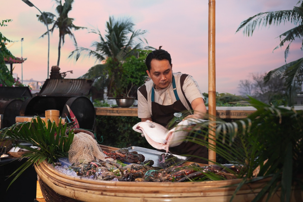 Seafood by the sea-Sunset